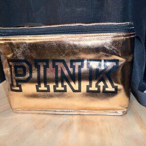 PINK Rose Gold Lunchbox Cooler Victoria's Secret NEW